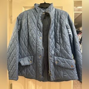Barbour Blue/Grey Quilted Utility Jacket